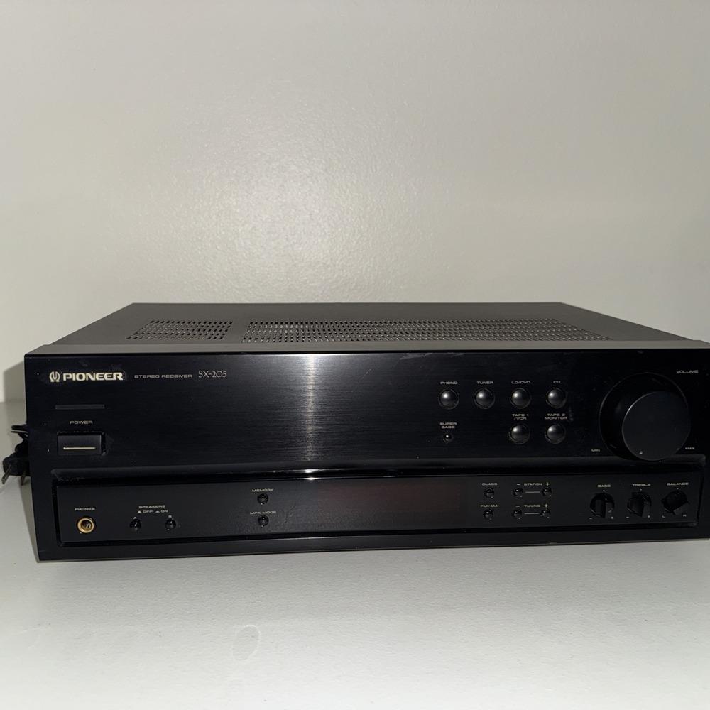 Pioneer SX-205 Receiver HiFi‎ Stereo 2 Channel Phono Vintage Home Audio Untested